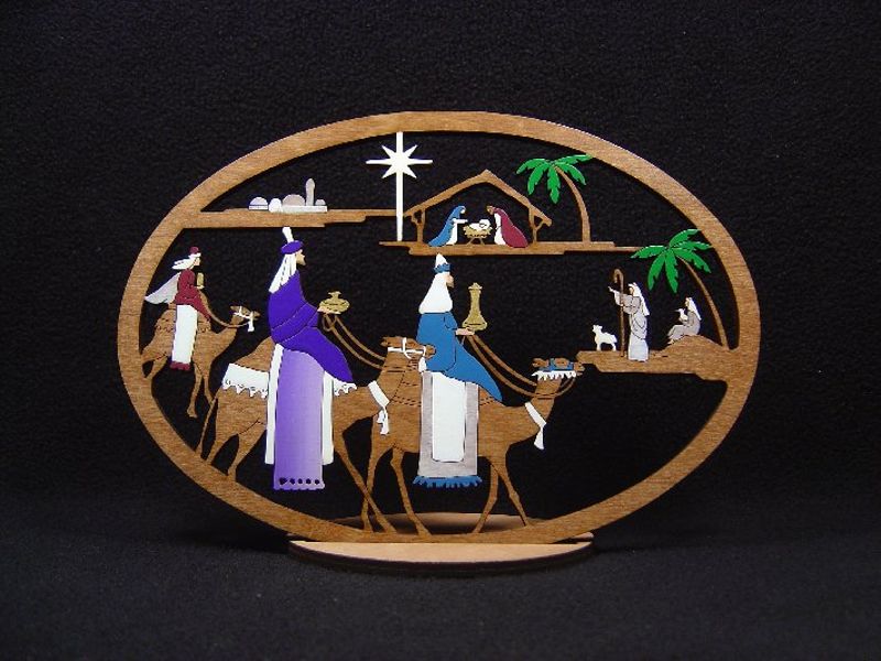 Large 3 King Nativity #197